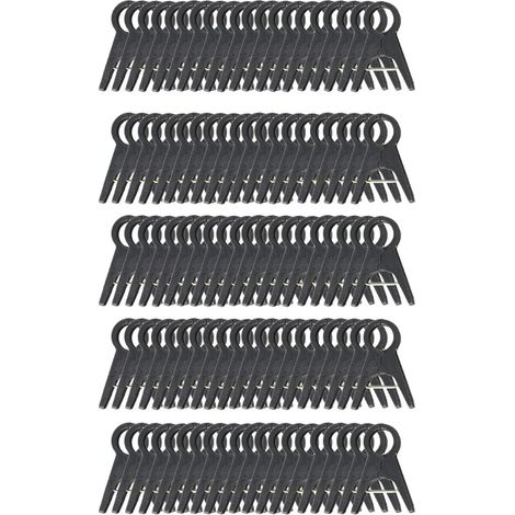 100 pinces plantes de jardin pinces tomates noires (1/5)