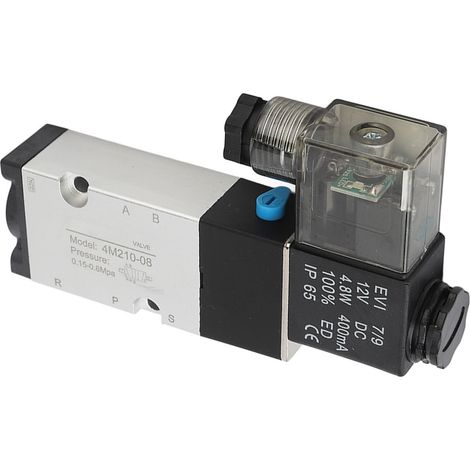 Électrovanne pneumatique 4M210 08 filetage 1/8 pouce NPT, vanne de commande d'air 12V CC (1/5)