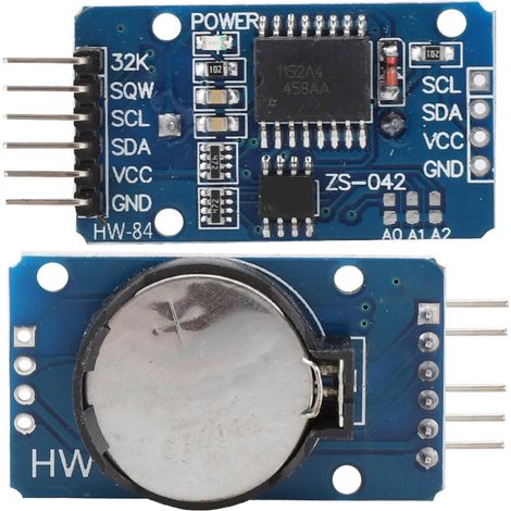 Module AT24C32, module d'horloge haute précision avec batterie et compensation des années bissextiles (1/5)