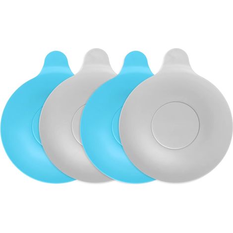 4-Pack Universal Sink Stoppers, Silicone Bathtub Stoppers, Kitchen Sink Stoppers, Bathroom and Laundry Sink Covers, Sink Tub Drain Covers (1/5)
