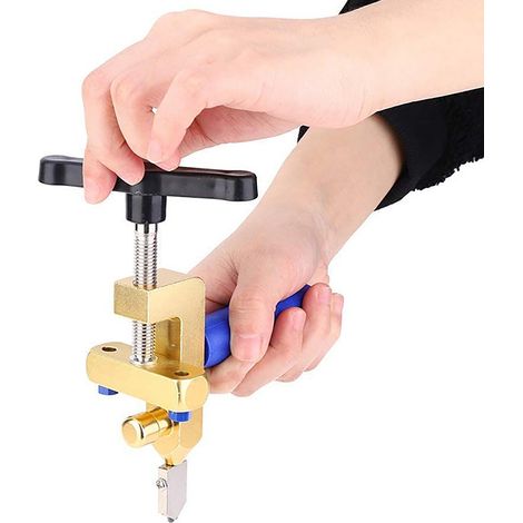 Multifunktionaler, handgeführter Fliesenschneider aus Gold für Keramik, Fliesen und Glas mit integriertem Flaschenöffner (1/5)