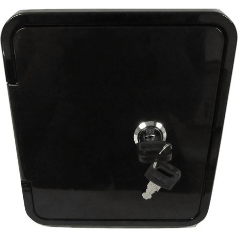 Fresh Water Universal Inlet Hatch & Keys 16  X 19cm  - Cap Filler Black Locking Boat Motorhome (1/5)