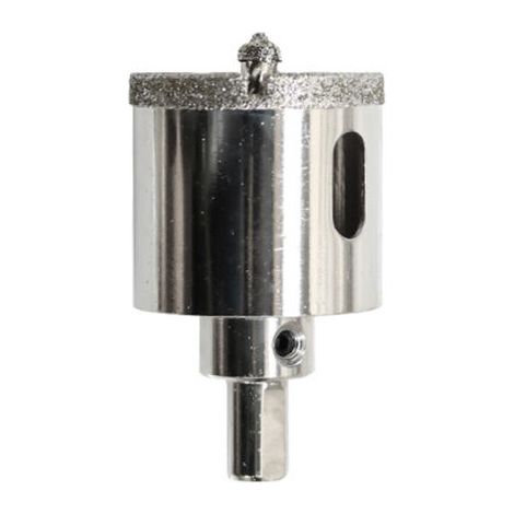 Foret diamant de 40 mm avec foret de positionnement central pour verre, céramique, porcelaine et carrelage (1/5)