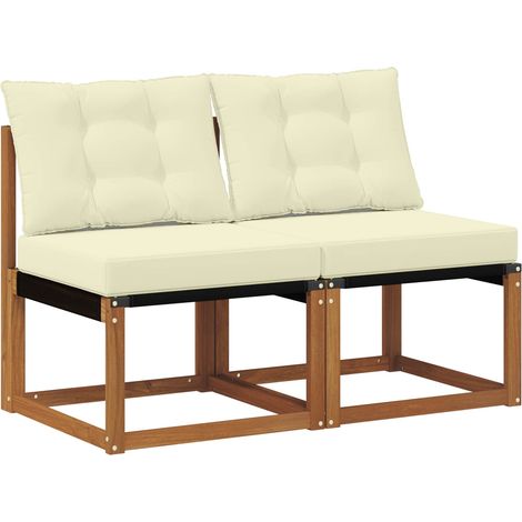 vidaXL 2 Piece Outdoor Middle sofa