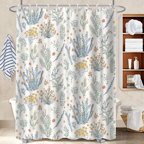Voile de douche polyester 180x180 pratique cache baignoire pour créer une ambiance spa (1/5)