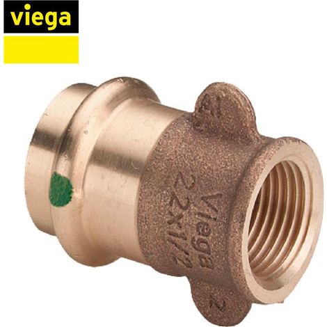 Pressfitting Viega Sanpress Übergangsmuffe 22mm x 1/2" IG (1/3)