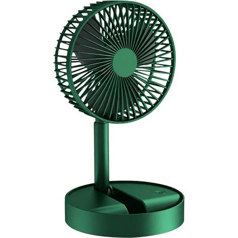 Ventilador portátil plegable recargable por USB, mini ventilador telescópico para el verano, ideal para la oficina, el dormitorio, la escuela o las residencias estudiantiles.