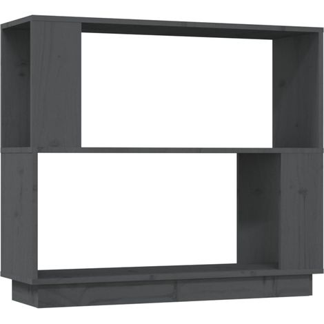 Maison Exclusive - Bücherregal/Raumteiler Grau 80x25x70 cm Massiv