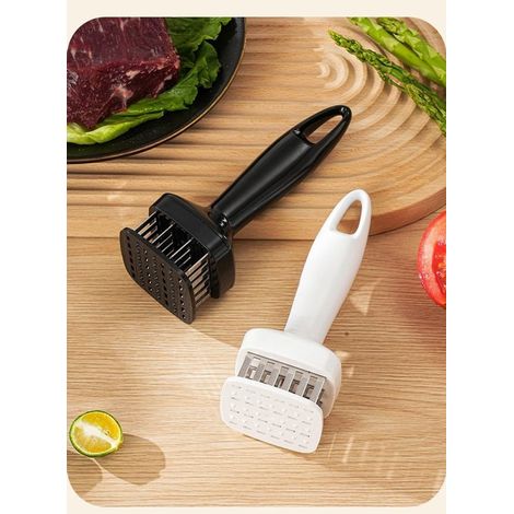 Attendrisseur de viande 2 pièces comprenant une aiguille, un maillet, un marteau et un pilon. Convient pour le steak, le bœuf, le porc, le poulet et la volaille. (1/5)