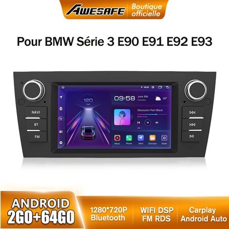 AWESAFE Autoradio Android 13 pour BMW Series 3 E90 E91 E92 E93 2Go+64Go avec 7'' Écran Tactile GPS Carplay Android Auto Bluetooth (1/5)