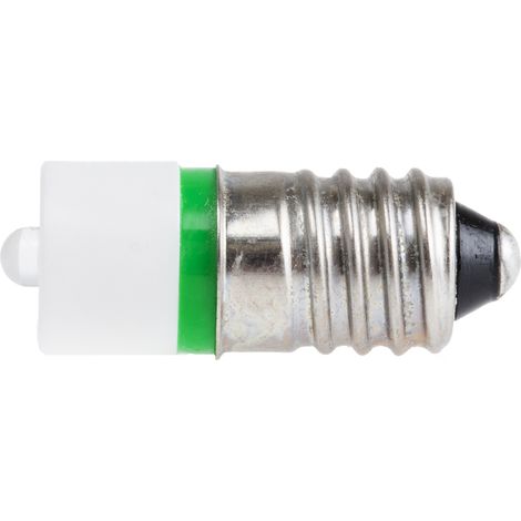 Voyant à LED Vert, culot E10, 230V c.a. ( Prix pour 1 )