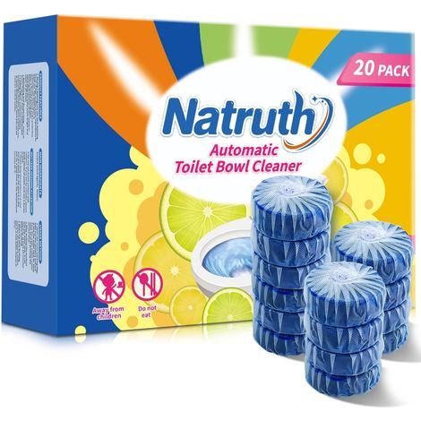 Lot de 20 pastilles de nettoyage pour réservoir de chasse d'eau (1/5)