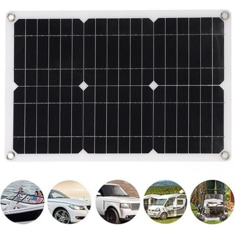 20-W-monokristallines, tragbares, halbflexibles Solarmodul – 18 V für Wohnmobile, Fahrzeuge und Yachten (1/5)