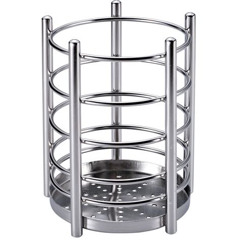 EASYCOMFORT Porte-ustensiles De Cuisine Noir Pour Comptoir De Cuisine, Pots à Ustensiles En Acier Inoxydable, Organisateur De Panier De Rangement Pour Ustensiles Avec Revêtement En Titane Noir (Noir/7 (1/5)
