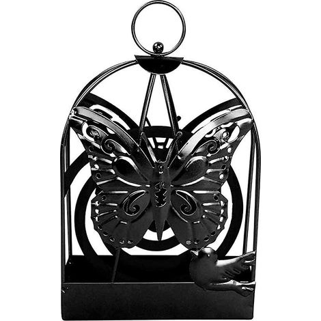 papillon Noir , Support De Bobine De Moustique, Porte-encens Anti Moustique, Bobine Moustique Mtal Support, Anti Moustique Porte Encens En Acier I (1/5)