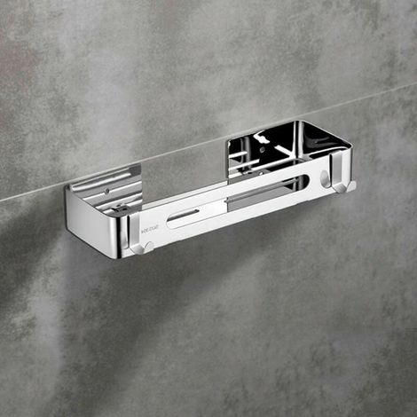 Étagère triangulaire de salle de bain en acier inoxydable, étagère carrée (1/5)