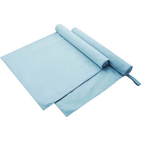 Sporthandtücher 2 pcs Blau 180 x 90 cm Polyester und Polyamid