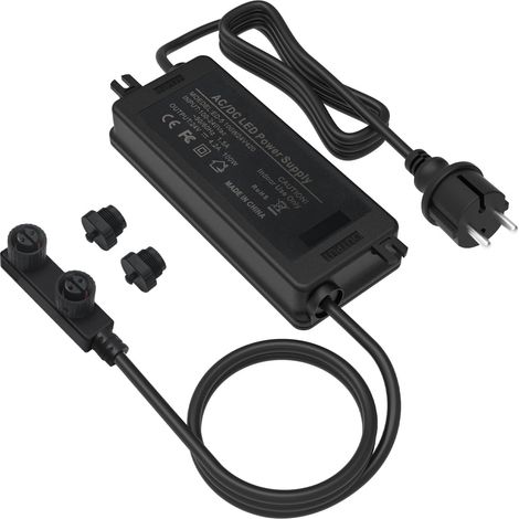 Hue Outdoor Bloc d'alimentation résistant aux intempéries 24 V 100 W Pour lampes Philips Hue basse tension sur une prise extérieure (1/5)