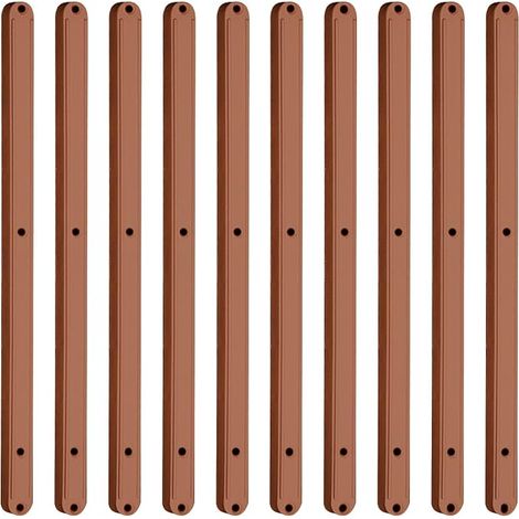 Lntyq – Lot de 10 glissières de tiroir en plastique 298 mm – Design caché silencieux – Résistant à l'usure – Pour armoires et tiroirs extensibles (1/5)
