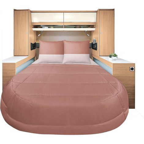 Bereit zum Schlafen All Seasons Lyocell und Percale Terrakotta 140 x 190 cm Bett Zentral - Incasa