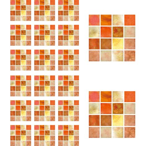 3D self-adhesive mosaic tiles for walls, 20 sheets, for bathroom and kitchen