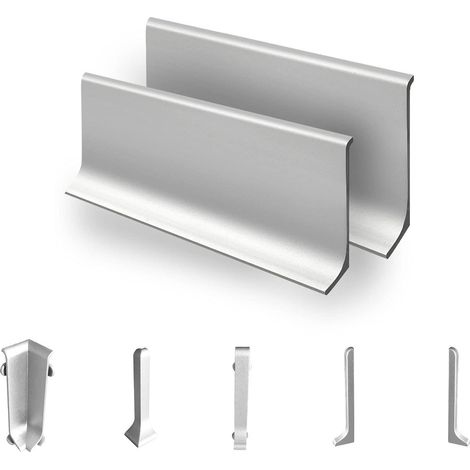 Karat – Plinthe en aluminium 100% aluminium – Longueur 190 cm – Hauteur 80 mm – Finition élégante pour salle de bain et cuisine