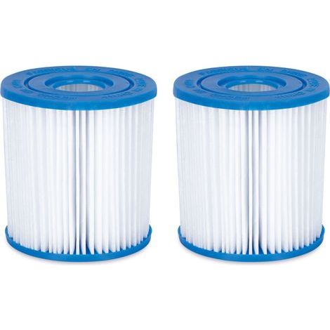 set of two type I pool filter cartridges – dimensions 8.97.9 mm – flow rate 300 GAL/h, high efficiency filtration.