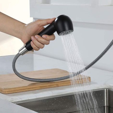 CREA Hand Shower Retractable Faucet Kitchen Sink Mixer Jet Head Hand Shower