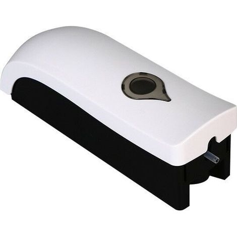 Dispensador de jabón de pared de 300 ml, sin taladros, manual, de un solo cabezal, para gel de ducha y champú líquido, dispensador de jabón de ducha. (1/4)