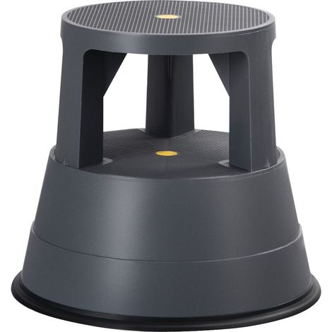 Step Stool Roller Stool with Casters & Non-slip Rubber Band 150kg Large Capacity (1/5)