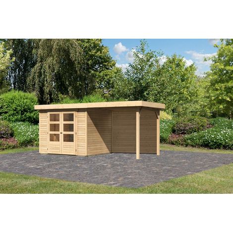 SH Askola 3 natur 242x217x211 mit AD 2,40m + Rückwand