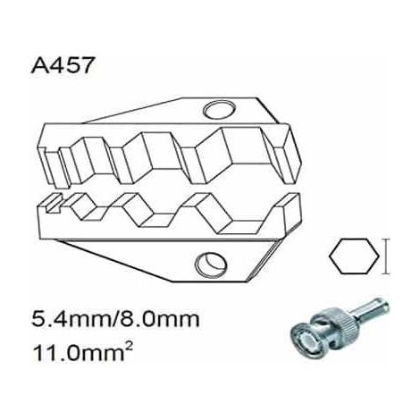 Matrice per crimpatura di connettori coassiali 5,4mm/8mm/11mm