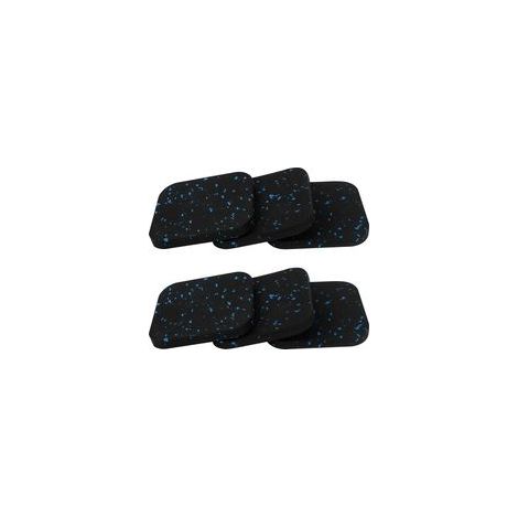 A 6Pcs Tapis Machine à Laver Anti Vibration, 10 x 10 cm Patin Anti Vibration Lave Linge en Caoutchouc pour Tapis Roulant, Sèche-Linge et Machine à Laver
