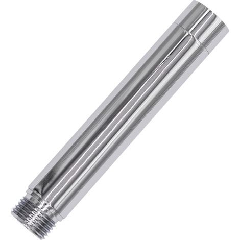 Rallonge de pommeau de douche, prolongateur de sortie d'eau, rallonge de tuyau de douche bas pour salle de bain, en acier inoxydable massif (8 pouces, finition chromée) (1/5)