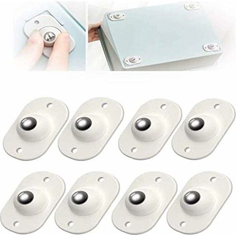 24 Pièces Roulette Auto Adhésive Poulie Univers De Type PÂte Poulies Universs À Rotation À 360 DegrÉs Roulettes Pour Meubles Roulettes Auto-adhésives Pour Étagère Poub Boîte De Rangement,Fonepro (1/5)