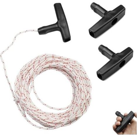 Corde de Démarrage,Lanceur Poignée De Démarrage avec Corde,10 Mètres 3mm (1/5)
