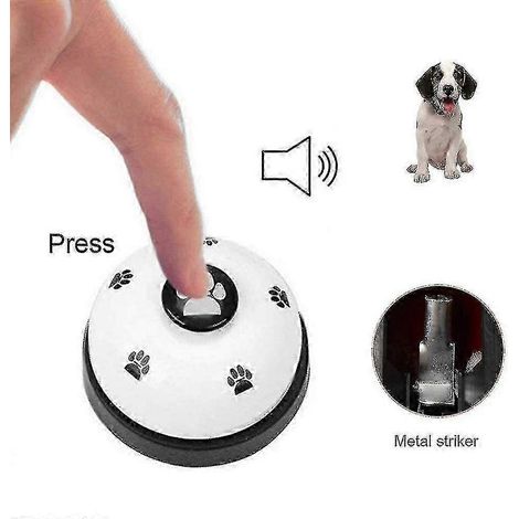 Ensemble de clochettes d'entraînement pour chiens (2 pièces) pour chiots et animaux de compagnie, clochettes d'entraînement à la propreté avec base en caoutchouc antidérapante, compatibles avec les ch (1/4)