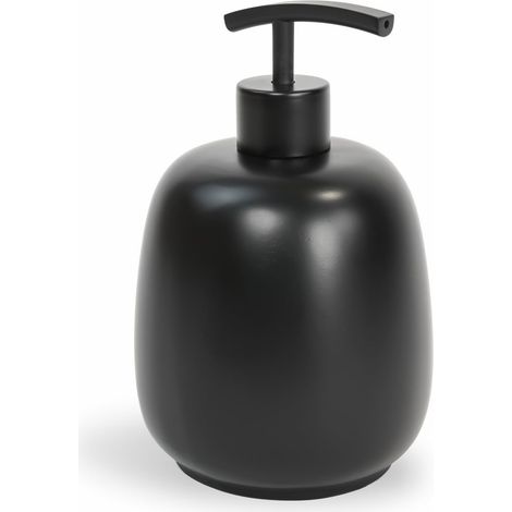 Dispenser sapone liquido da appoggio nero mod. Afra