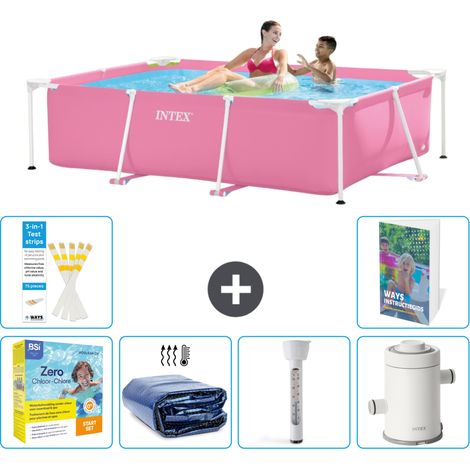 Rechteckiger Frame Pool - 220x150x60 cm - 7-teilig S10
