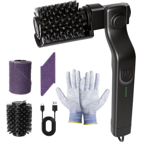 Brosse Électrique pour Barbecue Brosse Grille Barbecue Angle Réglable 180° Autonomie de 90 Minutes Nettoyeur Grille Barbecues Électrique pour Grilles de Barbecues et Fumoirs (1/5)