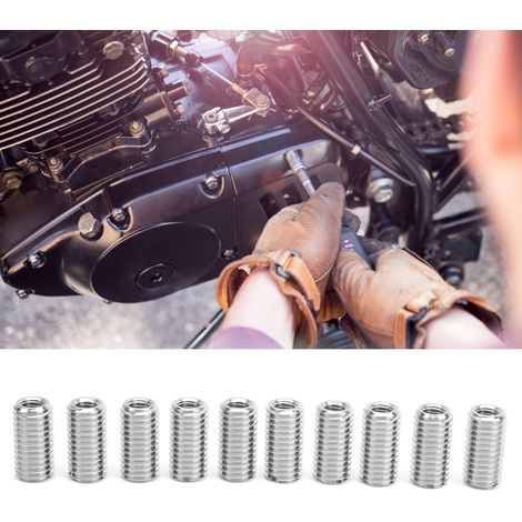 Packung mit 10 kleinen Reparaturmuttern für Nuten, Innen-/Außengewinde und Grobgewinde. Spezifikationen: Innengewinde M61,0, Außengewinde M101,5, Länge 20 mm. (1/5)
