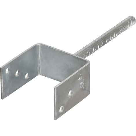 Maison Exclusive - Picchetti per Recinzione 6 pz Argento 10x6x30cm Acciaio Zincato