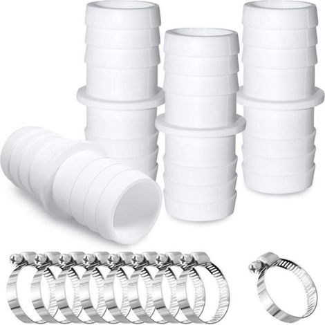 Raccord de Tuyau - 32 mm vers 32 mm - 4Pcs - Colliers de Serrage - Couleurs multipl (1/4)