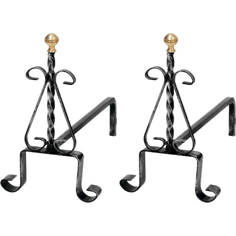 COPPIA ALARI TORCIGLIONE 1093/40- 1,0 coppie