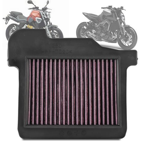 Filtre à air moteur haute performance, purificateur d'admission compatible MT-09 FZ-09 FJ-09, élément filtrant de remplacement, nettoyant, kit de filtration sport (1/5)