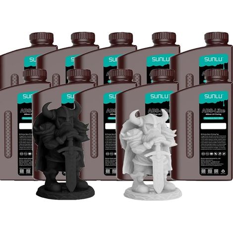 Résine d'imprimante 3D, 1000g/Bouteille, Faible Retrait, Haute Précision (1/2)
