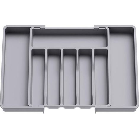 (Grauer) Schubladenorganizer – Lifewit – Erweiterbar – 7 Fächer – Kunststoff – Grau (1/4)