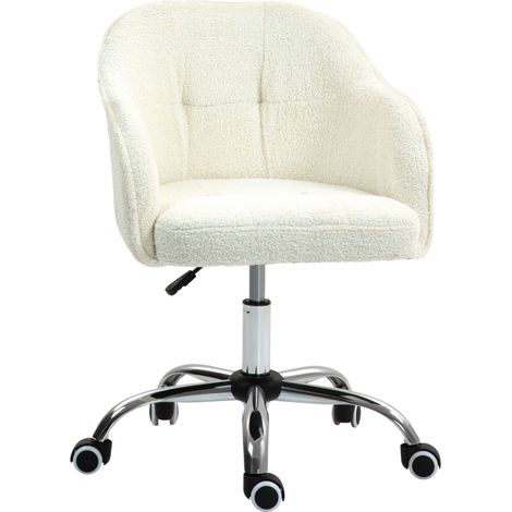 4656 cm Teddy Fleece Office Chair Cream (1/5)