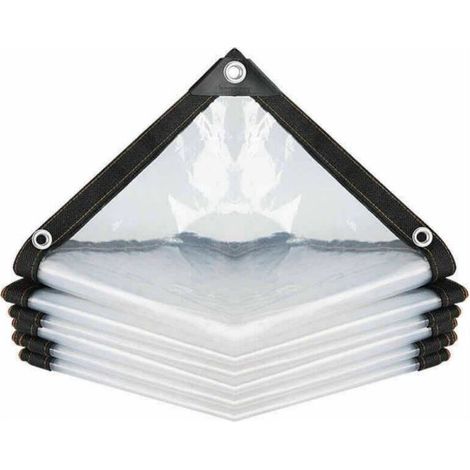 Bâche Transparente imperméable avec œillets 1.5 x 1.5 m Film antigel pour Plantes Fleurs succulentes Film d'isolation Contre Le Froid pour Jardin et Serre Fermes Pluie (1/4)