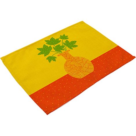 Tapis De Table - Motif Fleurs Colorées - Isolation Thermique Et Résistant - Pour Salle À Manger Et Cuisine - Lot De 1 (1/2)
